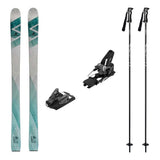 Stockli Stormrider 95 Mens Skis 2027 with Strive 14 Bindings Ski Package - Black/Gunmetal