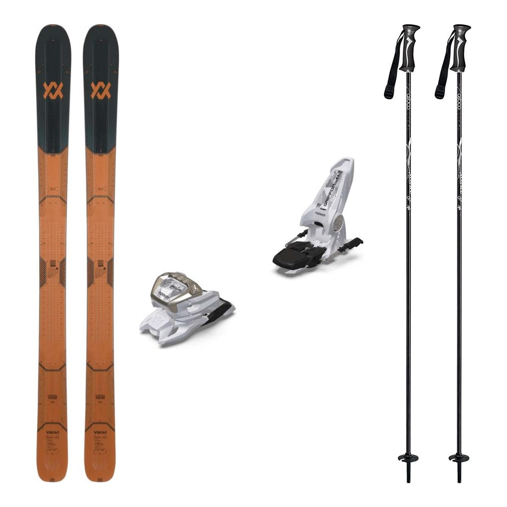 Volkl Mantra 108 Size 177cm Adult Skis 2026 with Marker Griffon 13 Bindings Ski Package - White