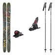 Atomic Bent 110 Adult Skis 2026 with Marker Griffon 13 Bindings Ski Package - Anthracite/Black/Red