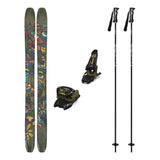 Atomic Bent 110 Adult Skis 2026 with Marker Griffon 13 Bindings Ski Package - Black/Olive Green