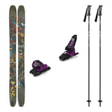 Atomic Bent 110 Adult Skis 2026 with Marker Griffon 13 Bindings Ski Package - Black/Purple
