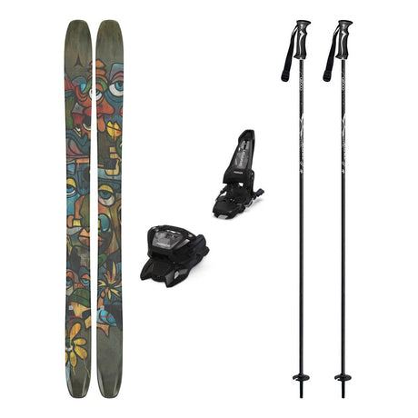 Atomic Bent 110 Adult Skis 2026 with Marker Griffon 13 Bindings Ski Package - Black