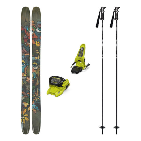 Atomic Bent 110 Adult Skis 2026 with Marker Griffon 13 Bindings Ski Package - Green/Black
