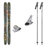 Atomic Bent 110 Adult Skis 2026 with Marker Griffon 13 Bindings Ski Package - White