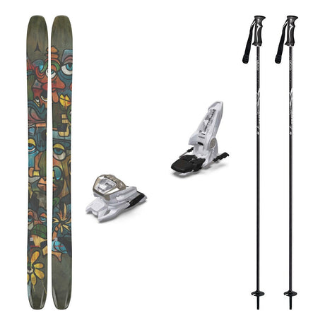 Atomic Bent 110 Adult Skis 2026 with Marker Griffon 13 Bindings Ski Package - White