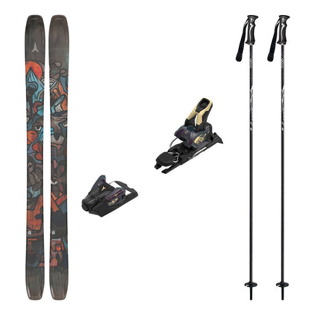 Atomic Bent 100 Adult Skis 2026 with Strive 12 Bindings Ski Package - Bent Chetler Butter