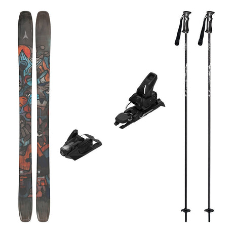 Atomic Bent 100 Adult Skis 2026 with Strive 12 Bindings Ski Package - Black
