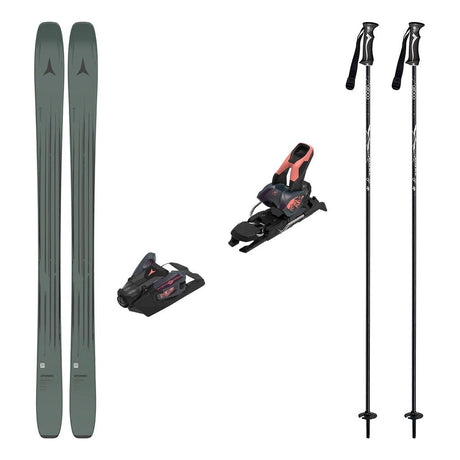 Atomic Maverick 96 Cti Adult Skis 2026 with Strive 12 Bindings Ski Package - Bent Chetler Salmon