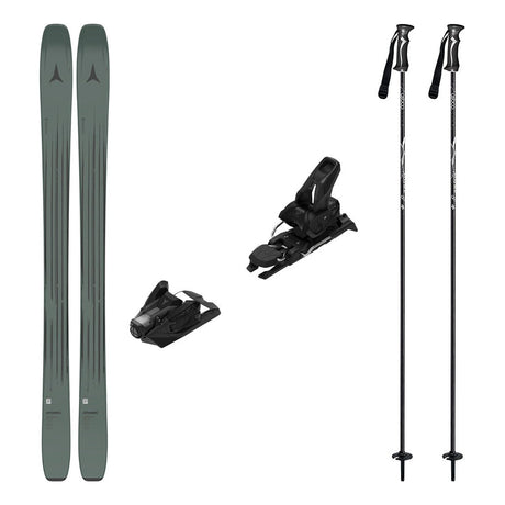 Atomic Maverick 96 Cti Adult Skis 2026 with Strive 12 Bindings Ski Package - Black