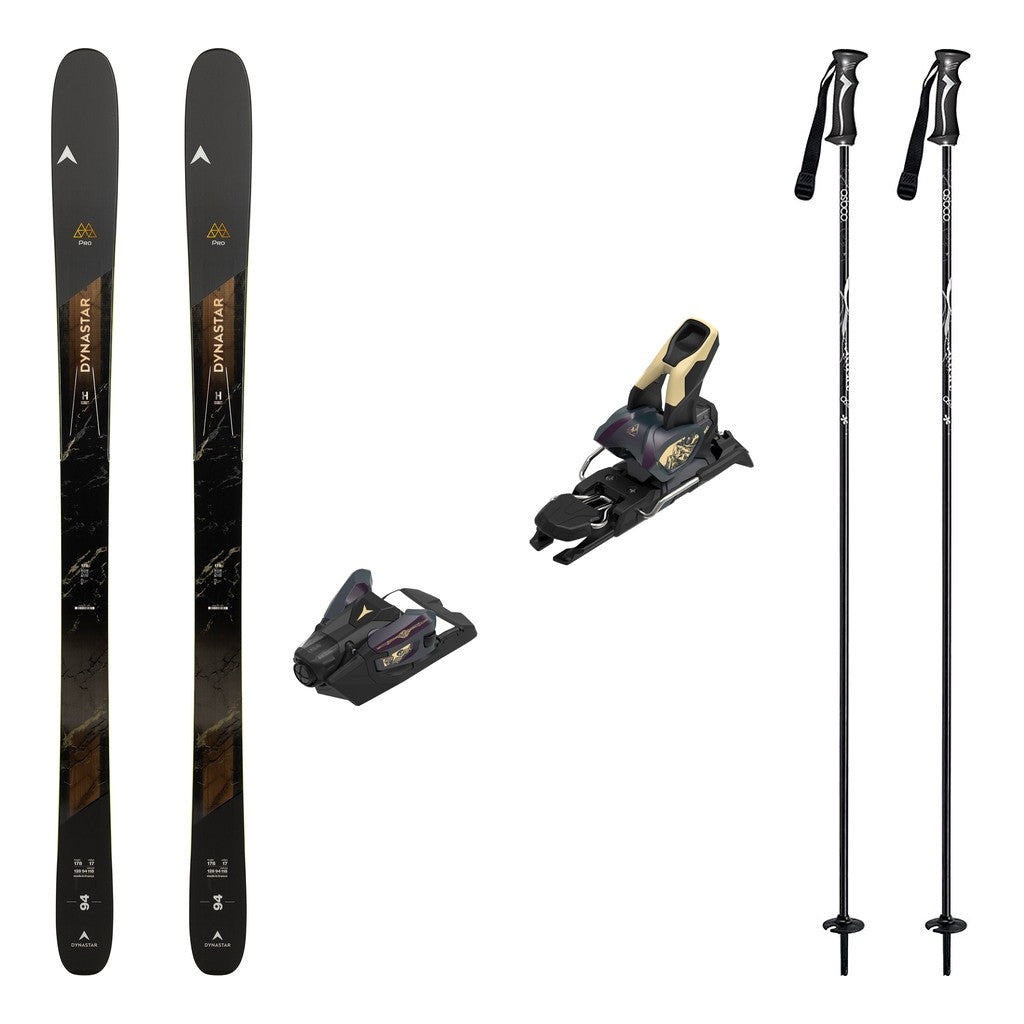 Dynastar M-Pro 94 TI Mens Skis 2026 with Strive 12 Bindings Ski Package - Bent Chetler Butter