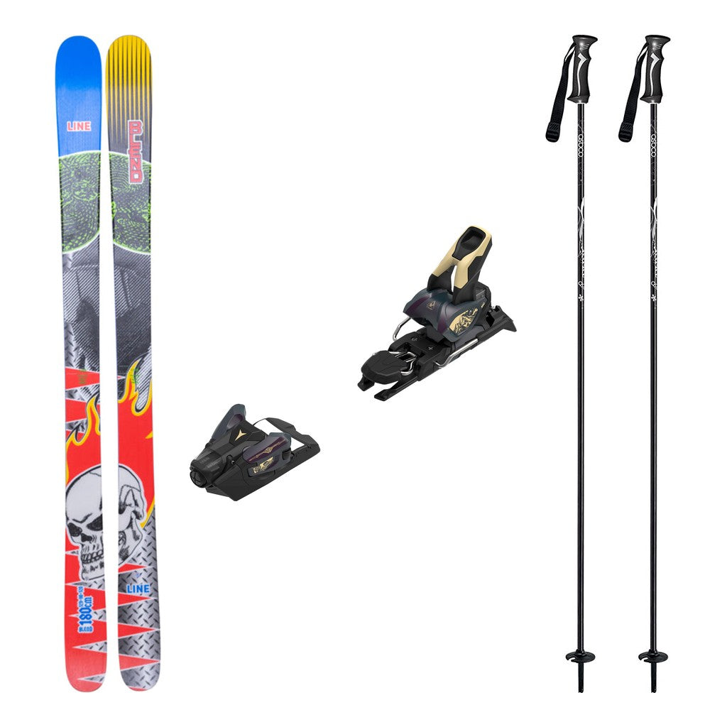 Line Blend Adult Skis 2026 with Strive 12 Bindings Ski Package - Bent Chetler Butter