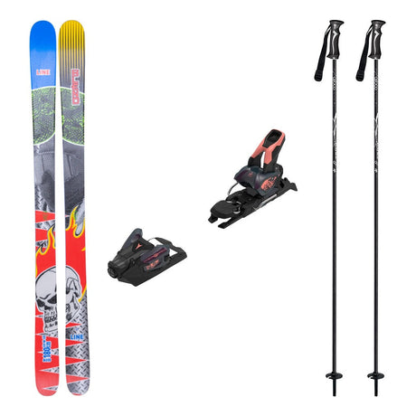 Line Blend Adult Skis 2026 with Strive 12 Bindings Ski Package - Bent Chetler Salmon