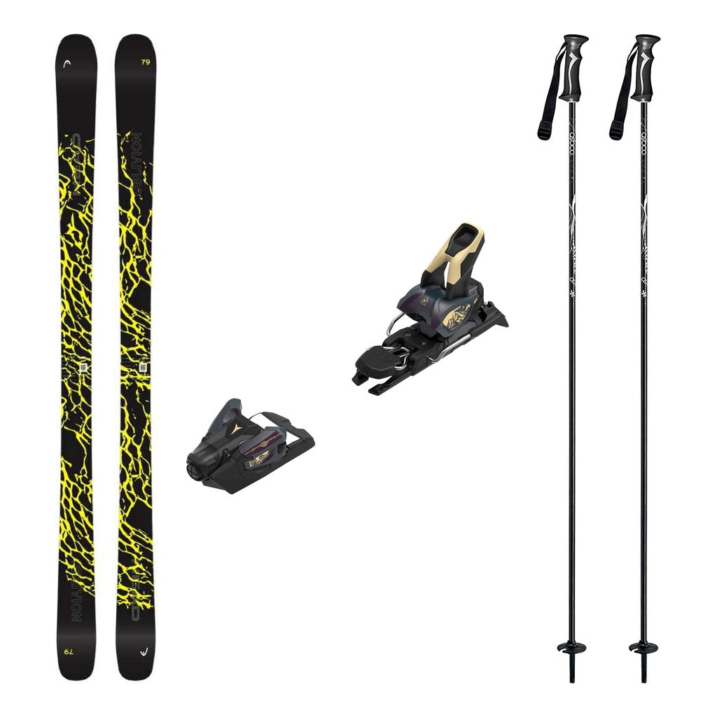Head Oblivion 79 Adult Skis 2026 with Strive 12 Bindings Ski Package - Bent Chetler Butter