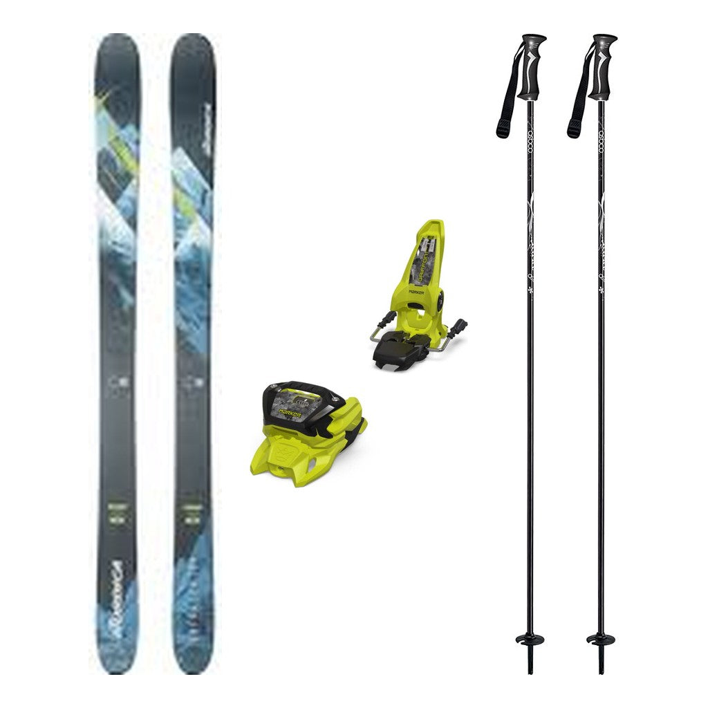 Nordica Enforcer 104 Mens Skis 2026 with Marker Griffon 13 Bindings Ski Package - Green/Black