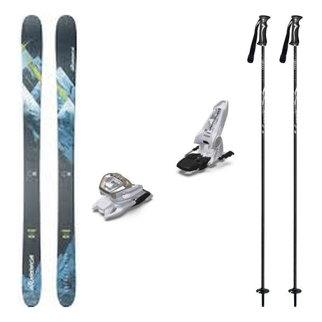 Nordica Enforcer 104 Mens Skis 2026 with Marker Griffon 13 Bindings Ski Package - White