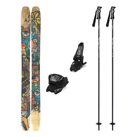 Atomic Bent Chetler 120 Mens Skis 2026 with Marker Griffon 13 Bindings Ski Package - Black