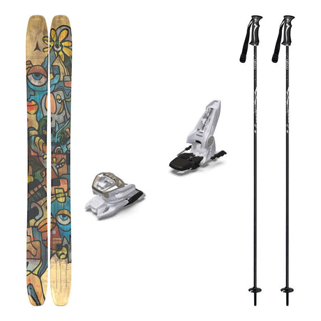 Atomic Bent Chetler 120 Mens Skis 2026 with Marker Griffon 13 Bindings Ski Package - White