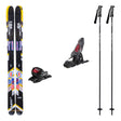 Line Optic 104 Adult Skis 2026 with Marker Griffon 13 Bindings Ski Package - Anthracite/Black/Red