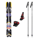 Line Optic 104 Adult Skis 2026 with Marker Griffon 13 Bindings Ski Package - Black/Red