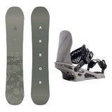 Arbor Formula Decon Mens Snowboard 2027 with Spruce Bindings Snowboard Package - Smoke/Grey