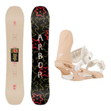 Arbor Swoon Decon Womens Snowboard 2027 with Acacia Bindings Snowboard Package - Melodie Perrault