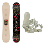 Arbor Swoon Decon Womens Snowboard 2027 with Acacia Bindings Snowboard Package - Sage/White