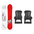 Armada Beatnik Mens Snowboard 2027 with District Bindings Snowboard Package - Black