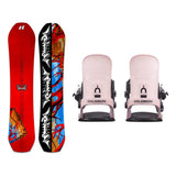 Armada Squonk Adult Snowboard 2027 with EDB Bindings Snowboard Package - Icy Pink