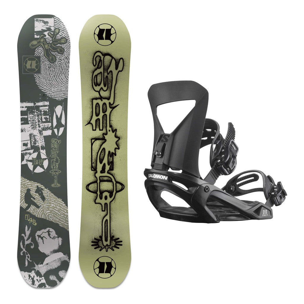 Armada Tuffy Mens Snowboard 2027 with Pact Bindings Snowboard Package
