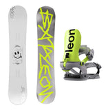 Bataleon Evil Twin Mens Snowboard 2027 with Blaster AW FASE Bindings Snowboard Package - Neon Yellow