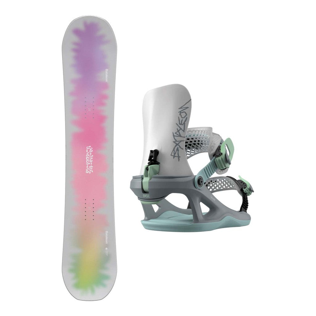Bataleon Feelbetter Womens Snowboard 2027 with Ghost FASE Bindings Snowboard Package
