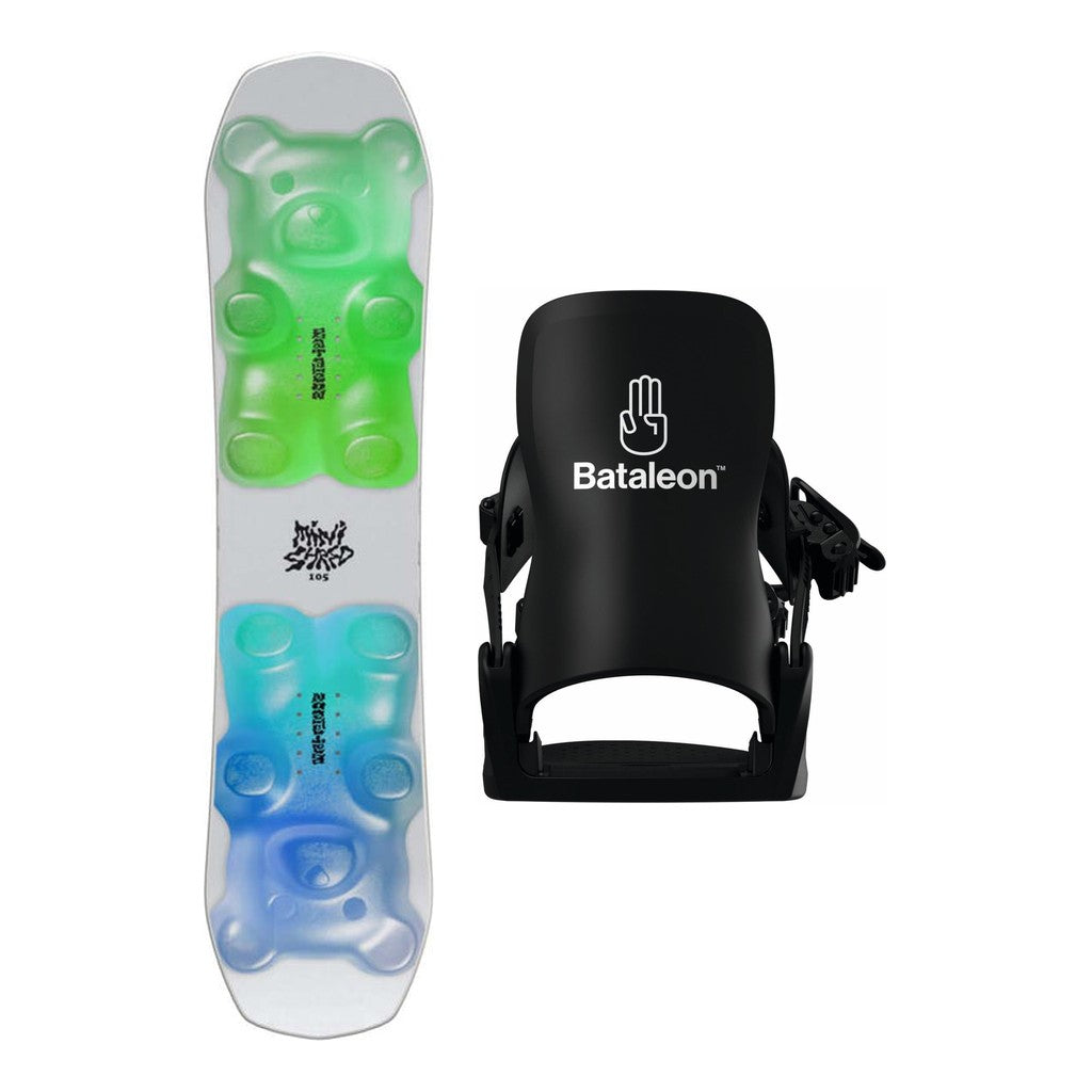 Bataleon Minishred Kids Snowboard 2027 with Minishred Bindings Snowboard Package