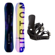 Burton Custom Camber Mens Snowboard with Cartel Re:Flex Bindings Snowboard Package