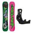 Burton Good Company Camber Adult Snowboard with Step On Re:Flex Bindings Snowboard Package - Black