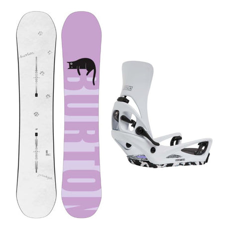 Burton Yeasayer Flying V Womens Snowboard with Step On Lexa X Bindings Snowboard Package