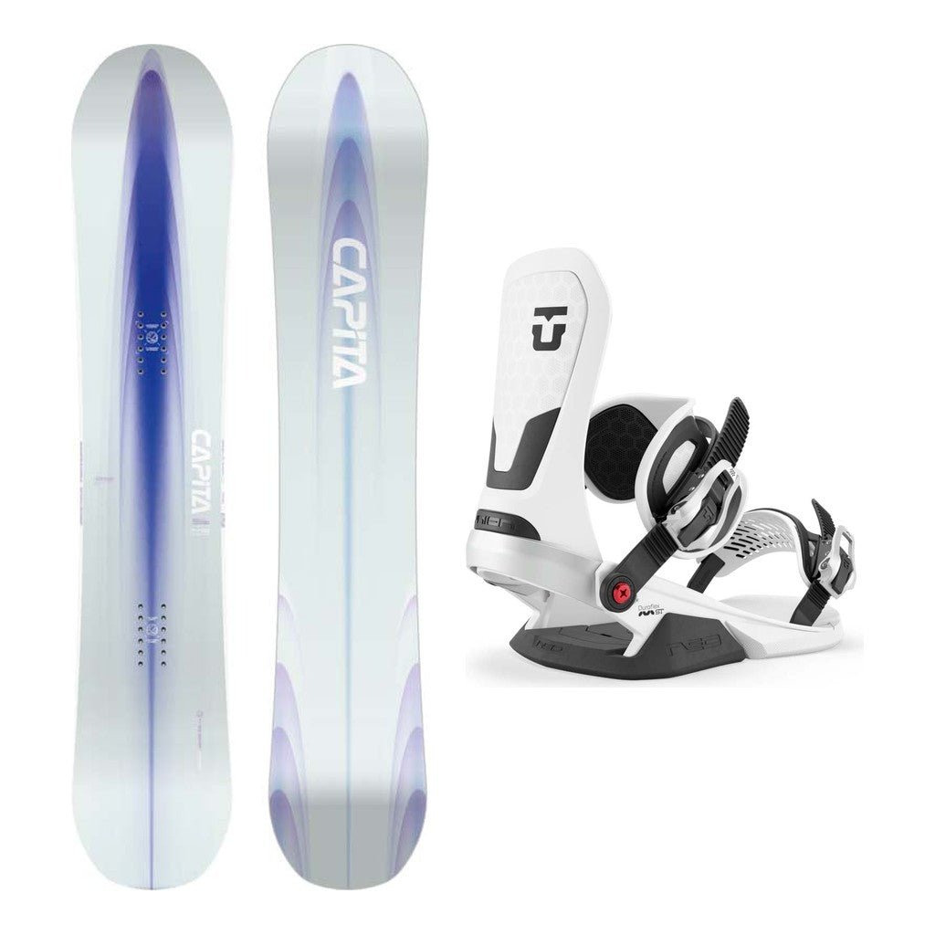 Capita Artemis Womens Snowboard 2027 with Neo Bindings Snowboard Package - White