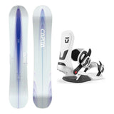 Capita Artemis Womens Snowboard 2027 with Neo Bindings Snowboard Package - White