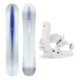 Capita Artemis Womens Snowboard 2027 with Trilogy Bindings Snowboard Package - White