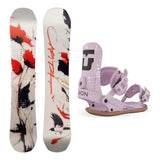 Capita Birds of a Feather Womens Snowboard 2027 with Legacy Bindings Snowboard Package - B4BC