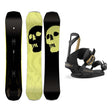 Capita Black Snowboard of Death Wide Mens Snowboard 2027 with Falcor Bindings Snowboard Package - Black