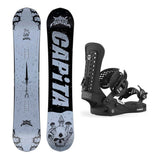 Capita Dark Horse Wide Mens Snowboard 2027 with Force Classic Bindings Snowboard Package - Black