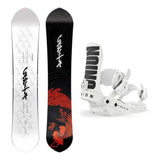 Capita Kazu Kokubo Pro Mens Snowboard 2027 with Force Team Bindings Snowboard Package - Stone