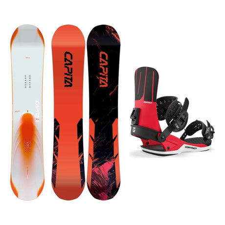 Capita Mercury Wide Mens Snowboard 2027 with Contact Bindings Snowboard Package