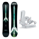 Capita Mia Brookes Pro Womens Snowboard 2027 with Juliet Bindings Snowboard Package - Light Grey