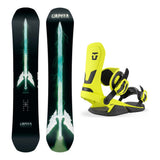 Capita Mia Brookes Pro Womens Snowboard 2027 with Neo Bindings Snowboard Package - Neon Yellow