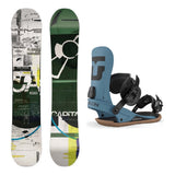 Capita Outerspace Living Wide Mens Snowboard 2027 with Strata Bindings Snowboard Package - Dark Blue