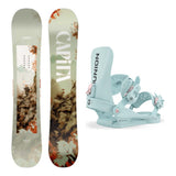 Capita Paradise Womens Snowboard 2027 with Juliet Bindings Snowboard Package - Ice Blue