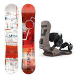 Capita Ultrafear Mens Snowboard 2027 with Strata Bindings Snowboard Package - Brown