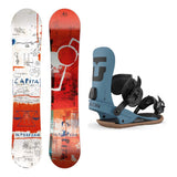 Capita Ultrafear Mens Snowboard 2027 with Strata Bindings Snowboard Package - Dark Blue