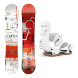 Capita Ultrafear Mens Snowboard 2027 with Strata Bindings Snowboard Package - White